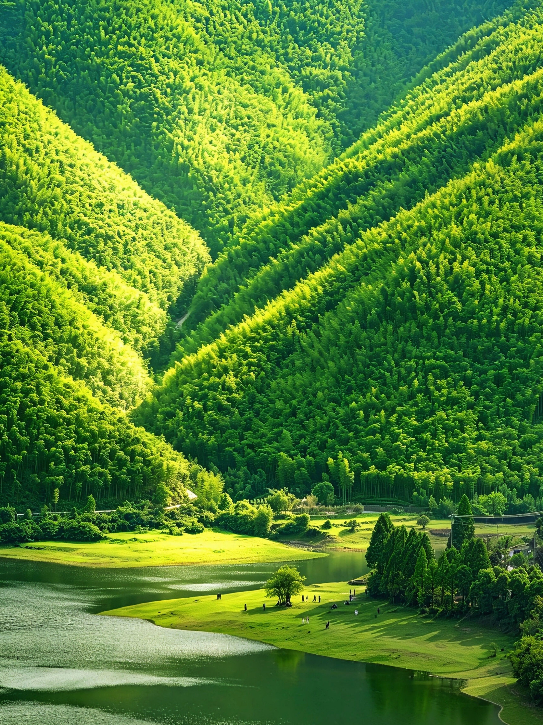小杭坑(高山草甸营地)的氛围照片