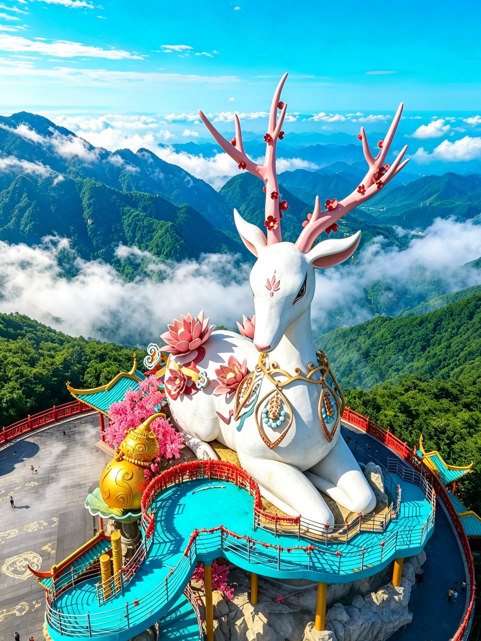 云上草原(海拔1168米高山草原)的氛围照片