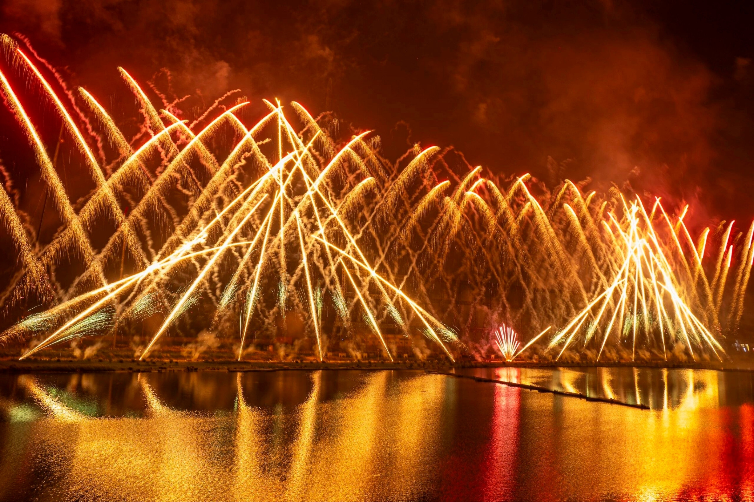 浏阳天空剧院(烟花之夜)的氛围照片
