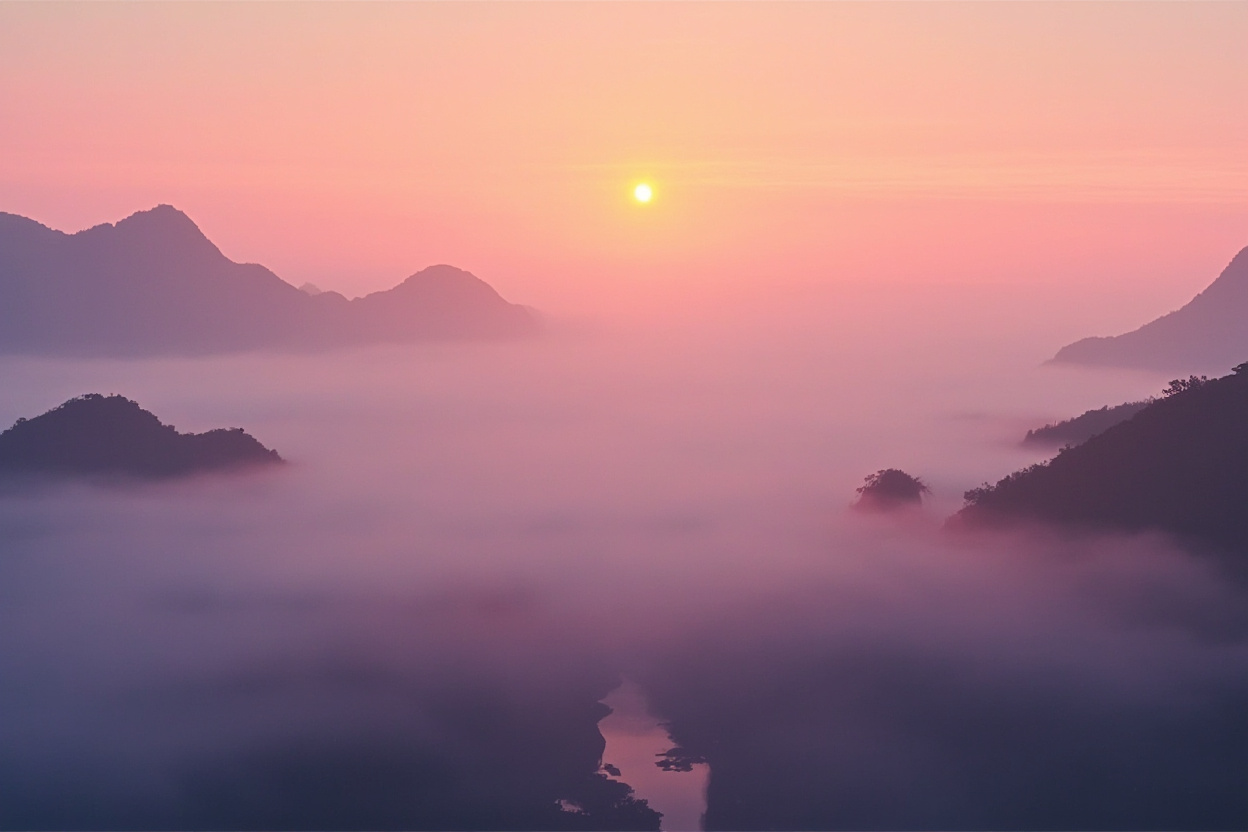 相公山（漓江云海日出）的氛围照片